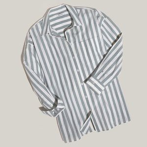 Madewell Signature Poplin Oversized Shirt NWT